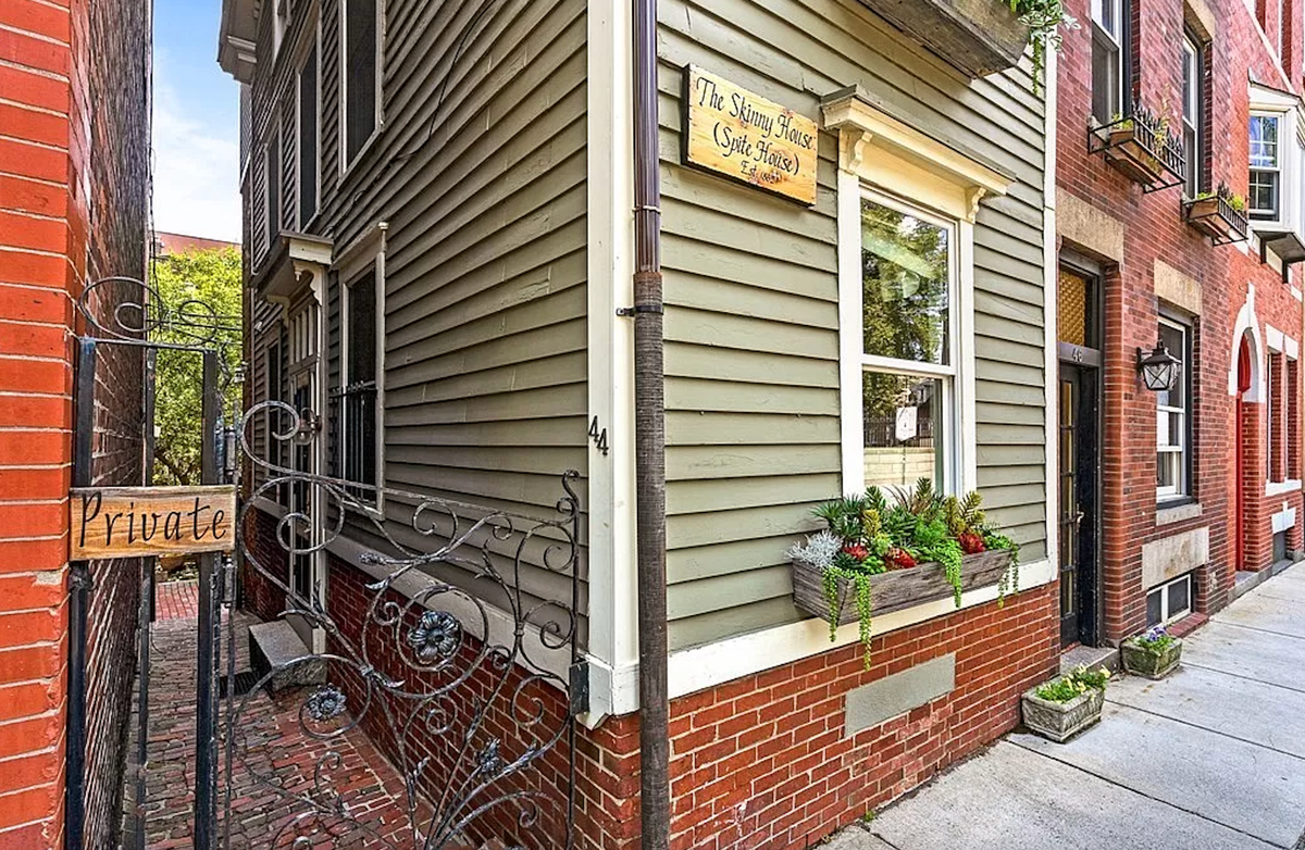 The home, built in the 1860s, is a narrow slice of Boston history.