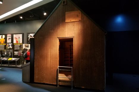 Exterior of Ted Kaczynski's Cabin.