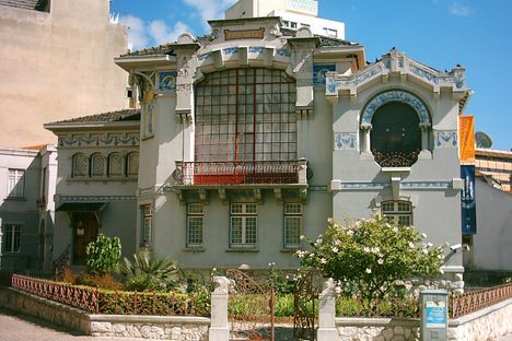 Outside of the museum