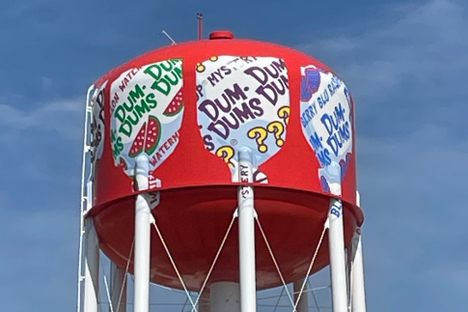 Image of Dum-Dum Water Tower in Bryan, Ohio