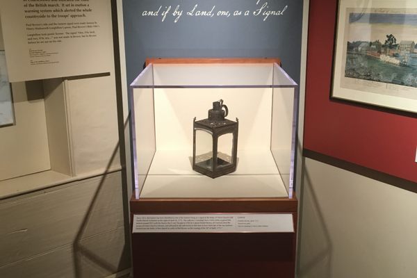Paul Revere Lantern, on view at the Concord Museum. 