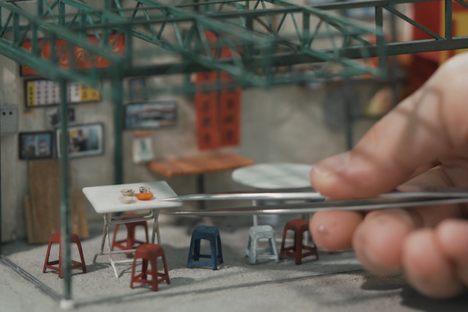 Pui Wan's model of an old kopitiam.