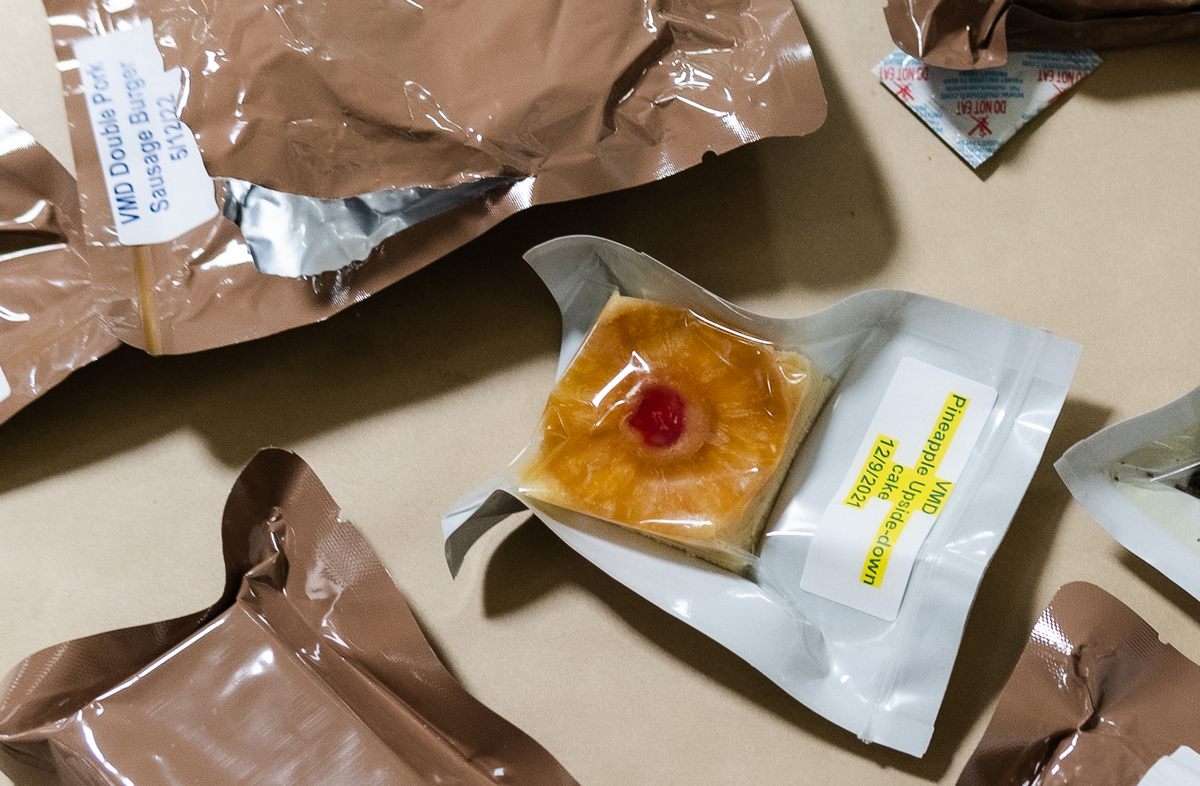 Tom Yang's pride and joy is his microwave vacuum-dried pineapple cake.