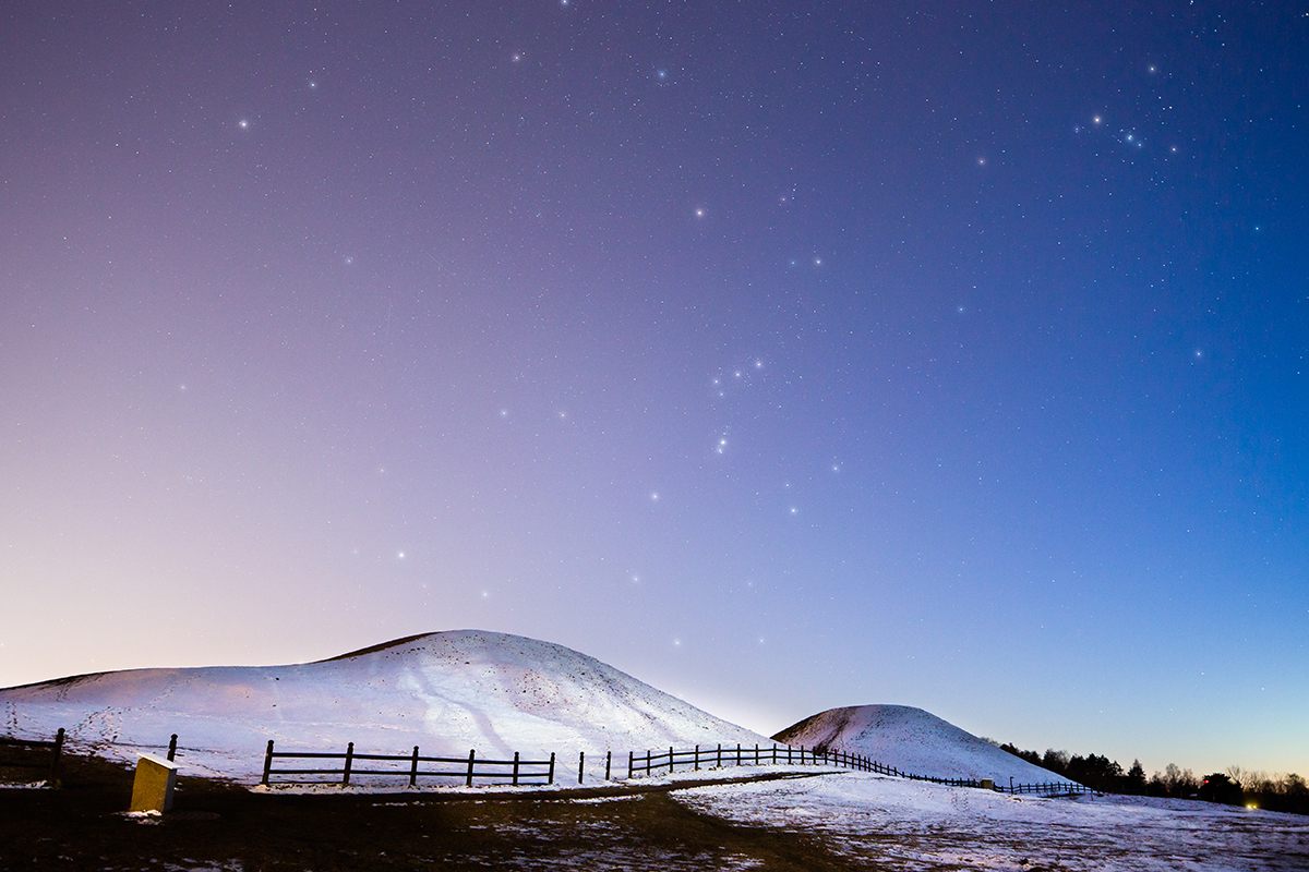 <em>Kungshögarna</em>, the Royal Mounds in Gamla Uppsala, Sweden.