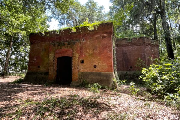 Front and side of the structure.