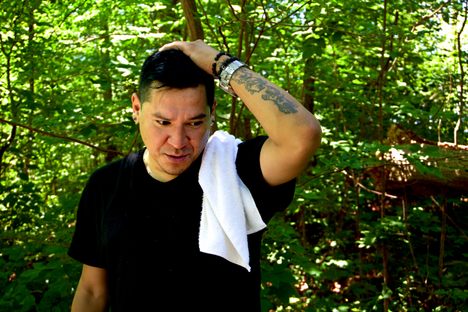 Chef Rich Francis at his home in Six Nations, Ontario.
