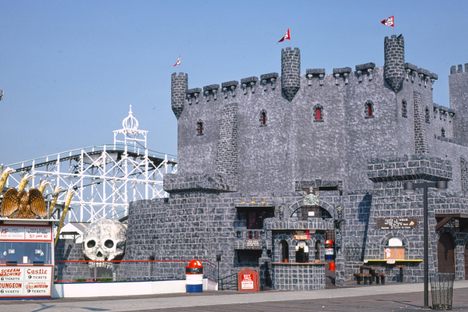 Dracula's Castle, on an amusement pier in Wildwood, New Jersey. 