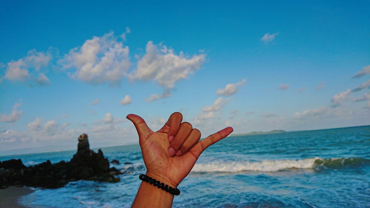 Shaka Sign cookie cutterHand gesture Hawaiian symbol surfer surf hang loose 