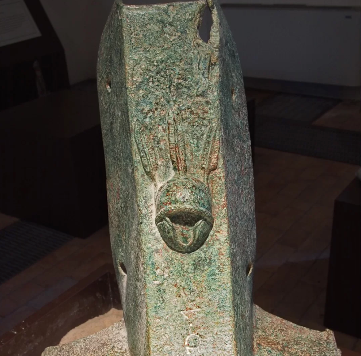 A Roman ram found at the site.