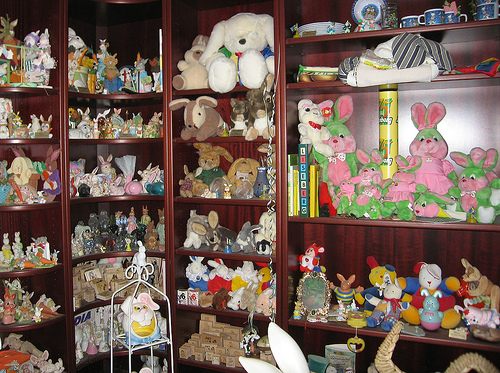 Shelves of bunnies