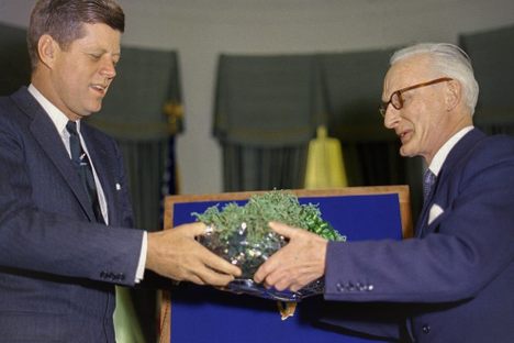 JFK meets with Thomas J. Kiernan, Ambassador of Ireland, March 17, 1961.