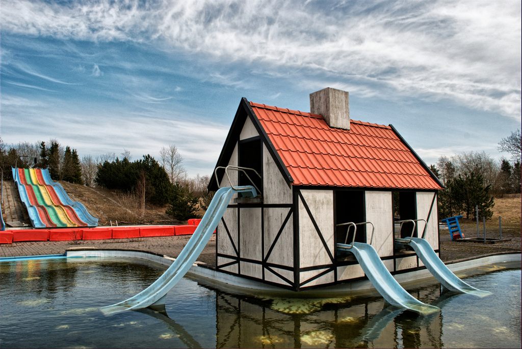 Denmark abandoned water slide