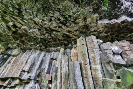 Huu Nha Basalt Column Waterfall