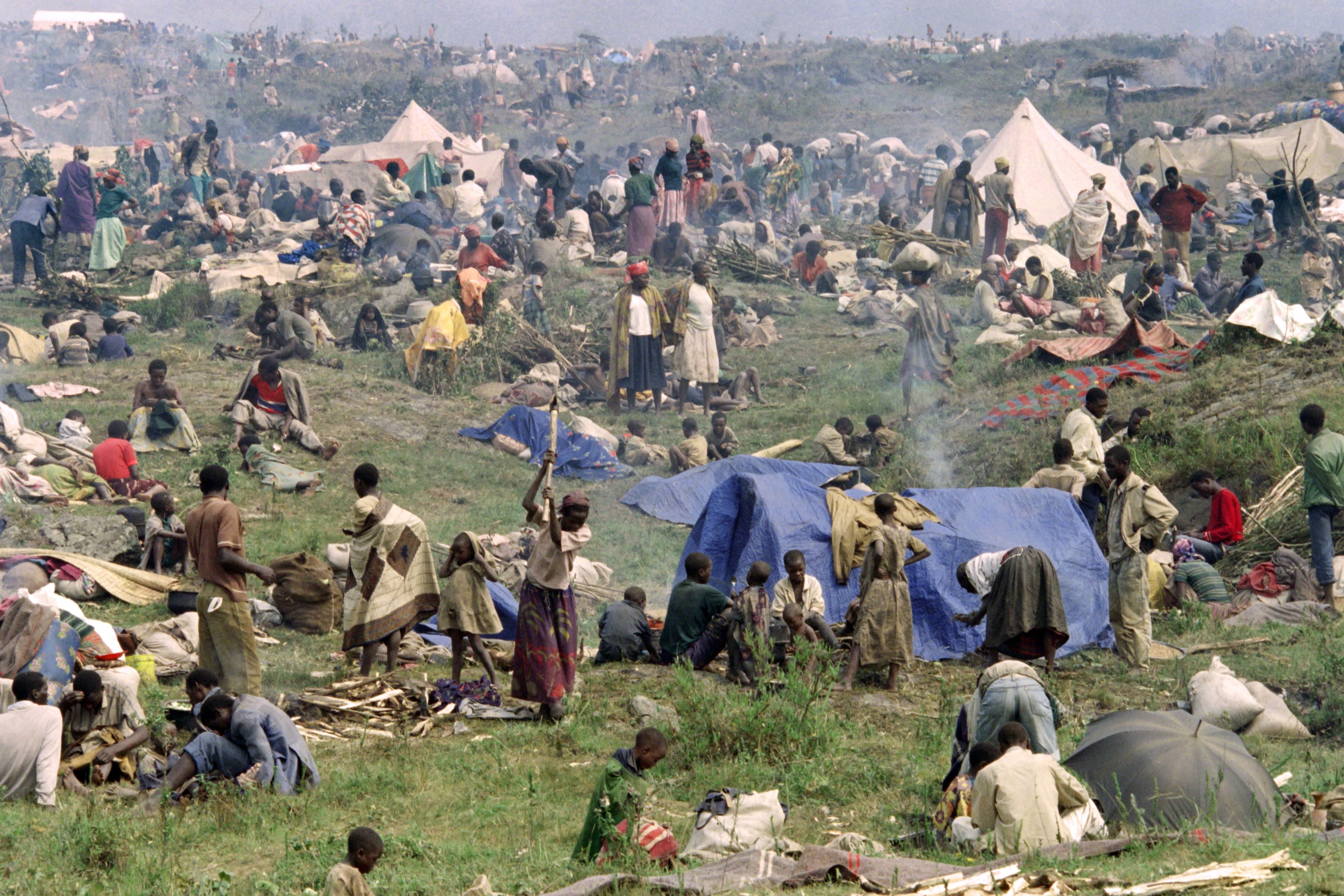 In the months after Niyitegeka helped a group of Tutsi cross the border, refugee camps grew in Zaire.