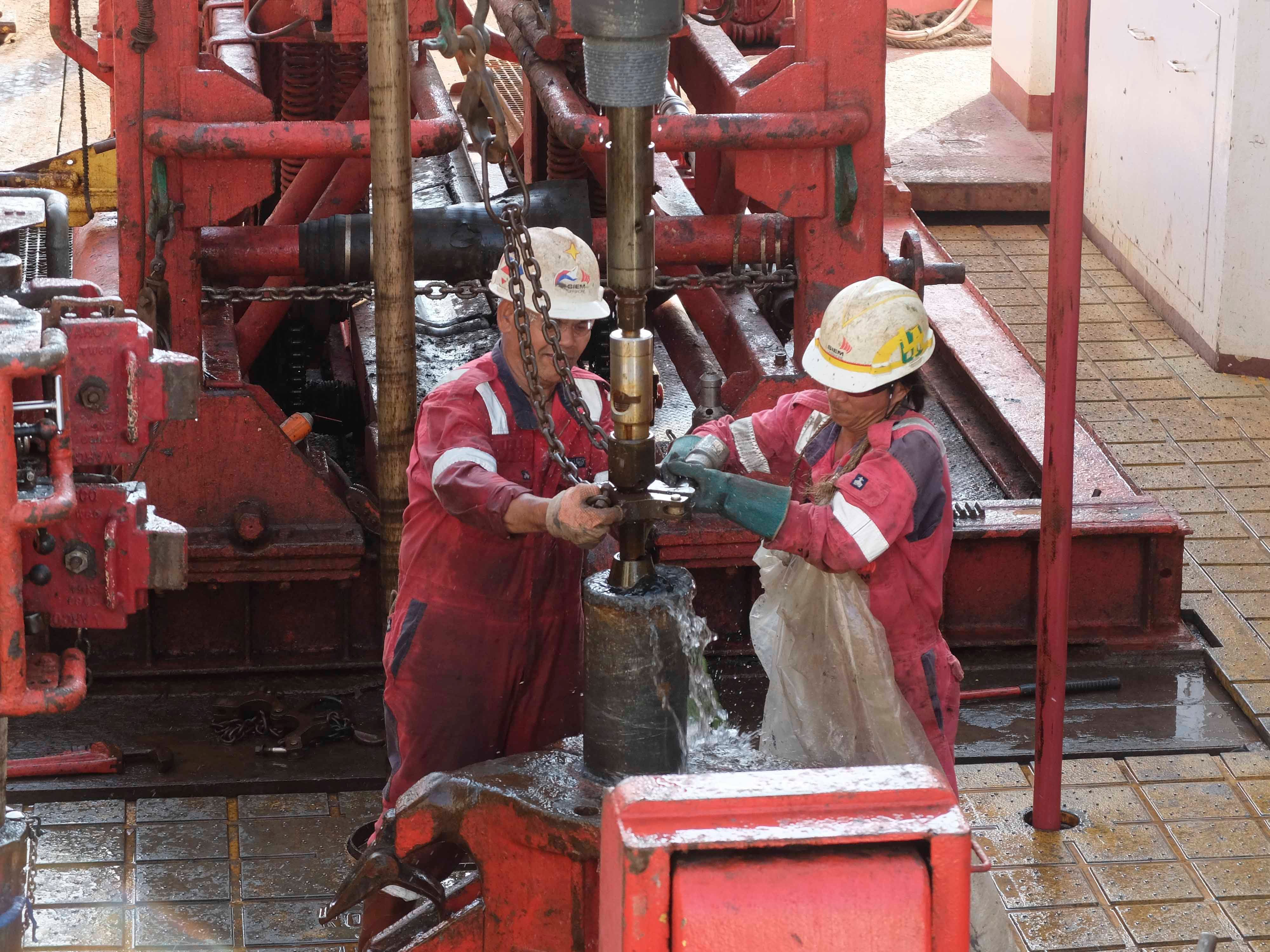 The very intense coring operation.