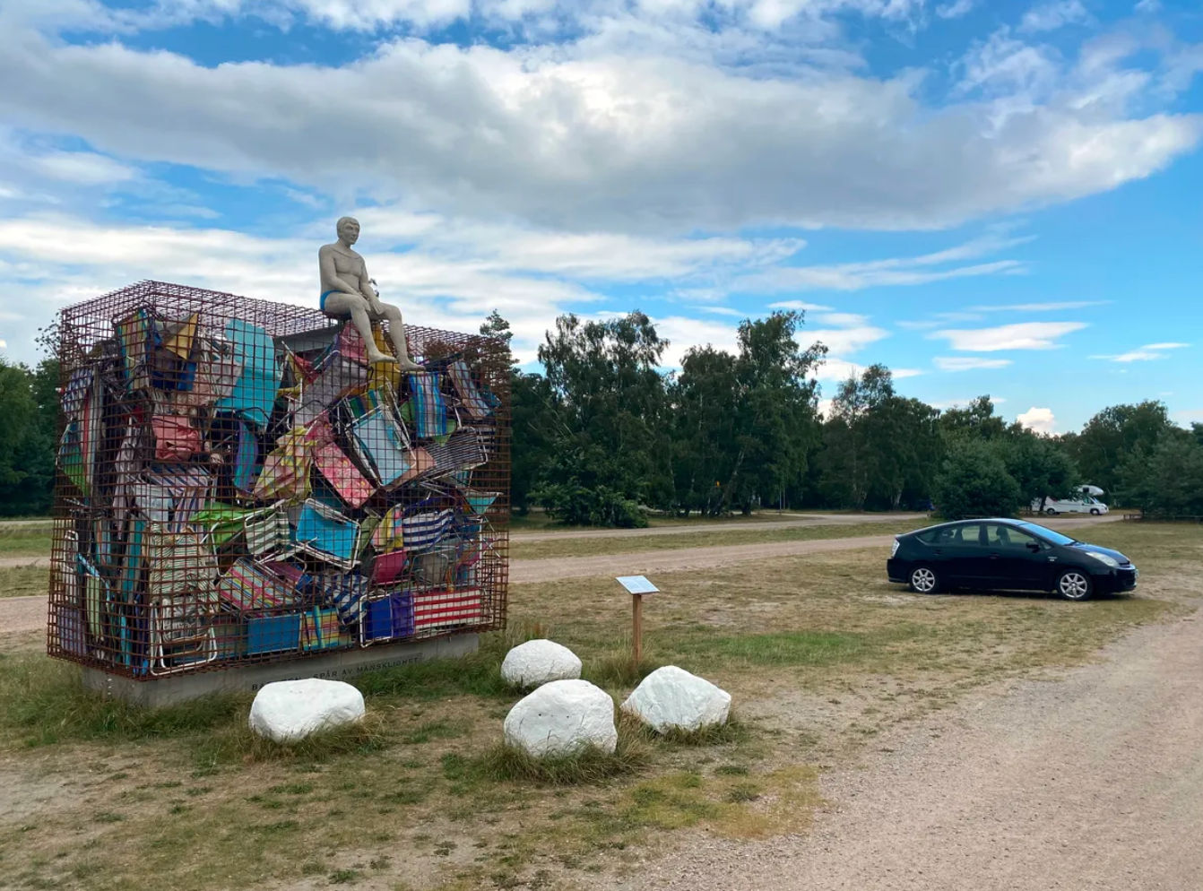 The installation was created by artist Jasmine Cederqvist.