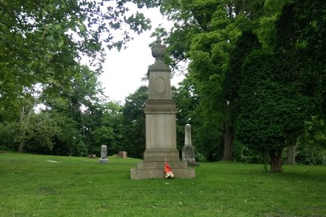 The St. Clair monument.