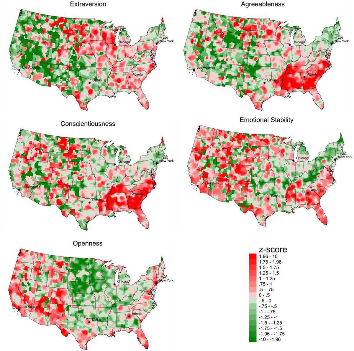 Very light green and very light red mean you're a little of both.