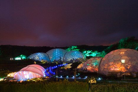 Eden glowing at night. (markybon/Flickr)