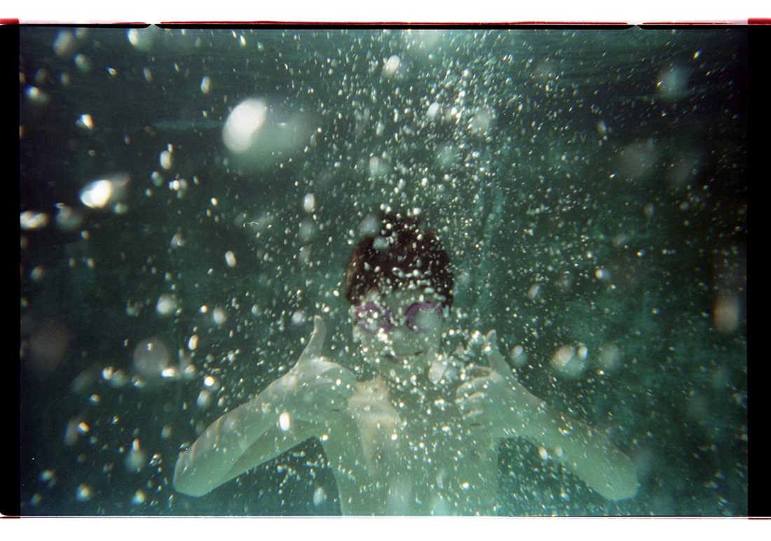 Underwater shot with incredible bubbles.