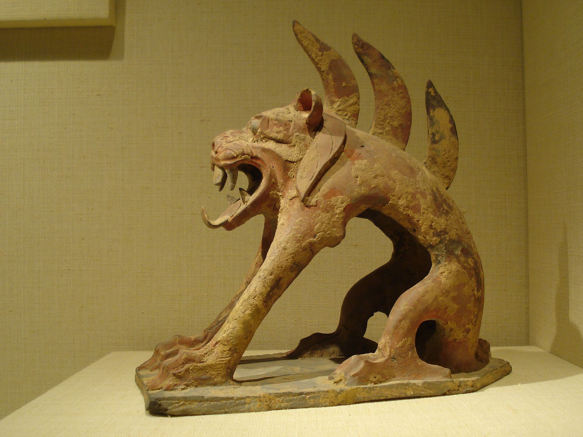 A Chinese tomb guardian.
