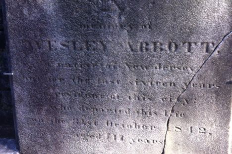 Full Headstone of the man who lived 544 years