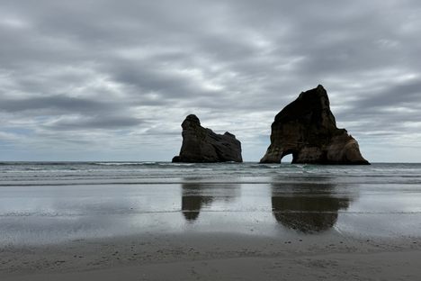 Wharariki Beach