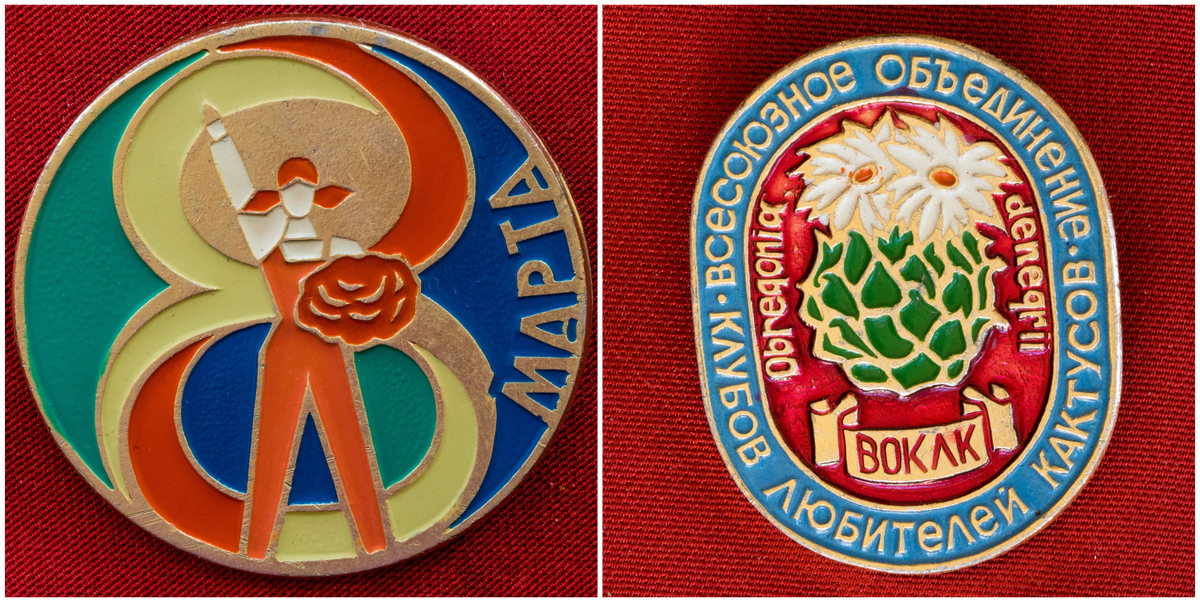 Vintage Original Pin Badge Button USSR pins Soviet horse coat of arms city kolyv 