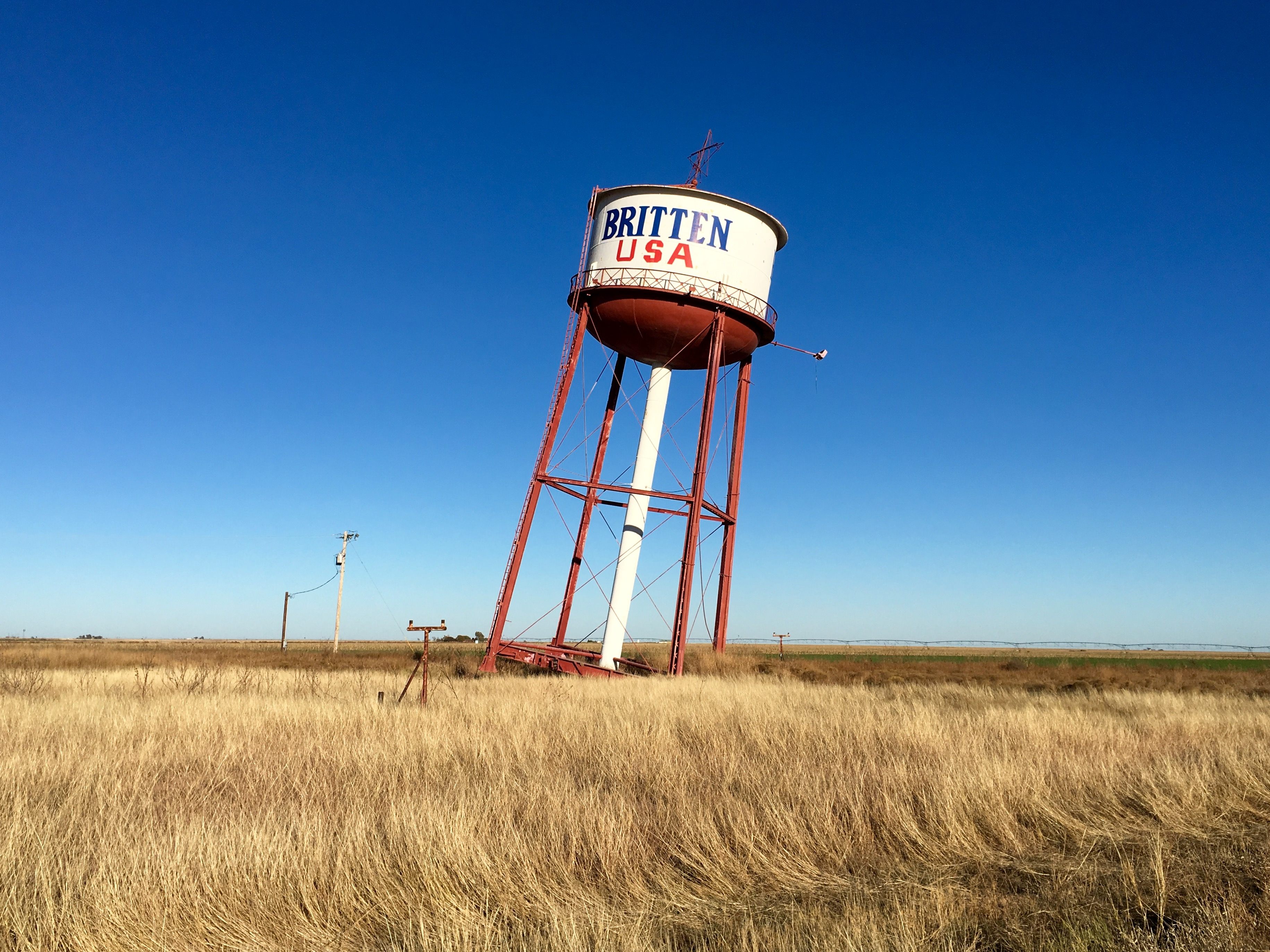 Britten's leaning tower in Groom