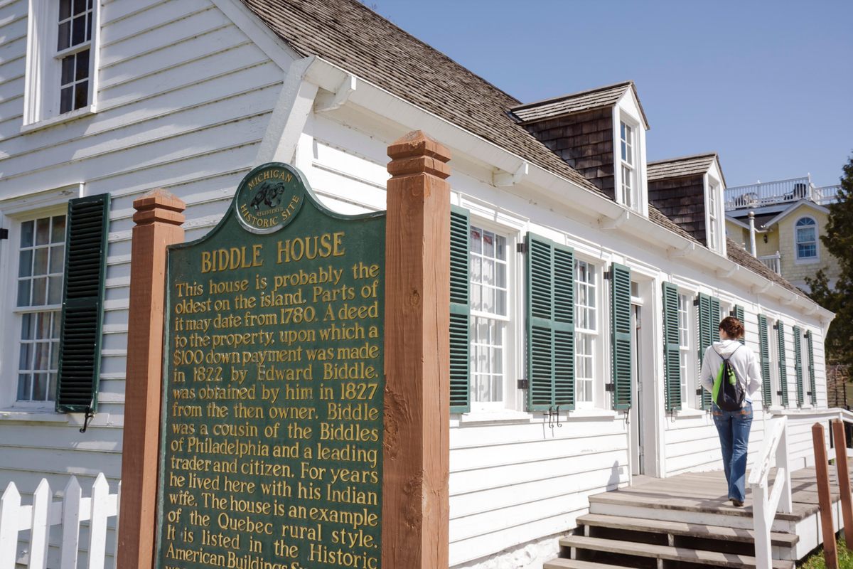 The sign in front of the Biddle House omitted Agatha's contributions.