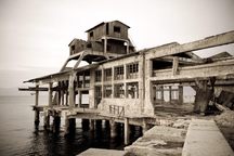The abandoned torpedo launch station.