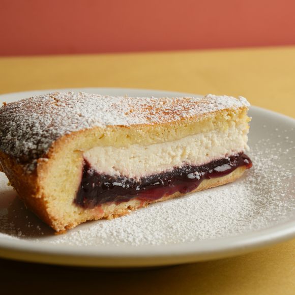 A slice of cake is the perfect coda to a meal at Piatto Romano.