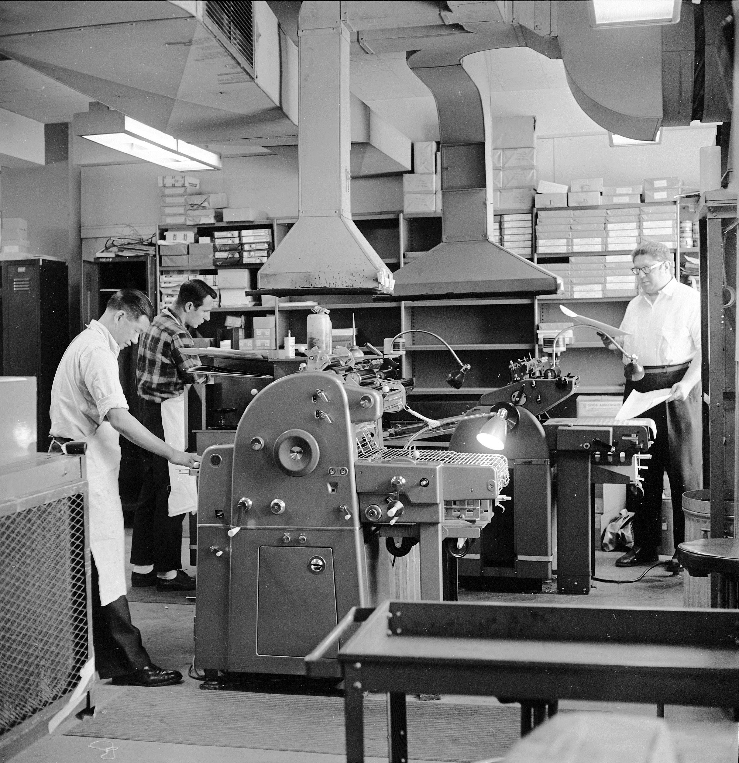 Employees of the Photography Reproduction Department, 1964.