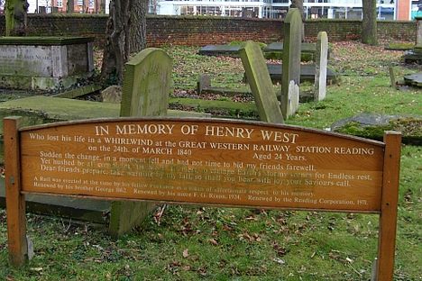 Memorial to Henry West.