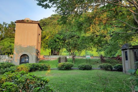 The shrine is a small, tranquil location. 