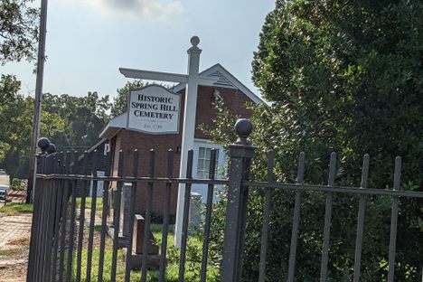 Spring Hill Cemetery Sign
