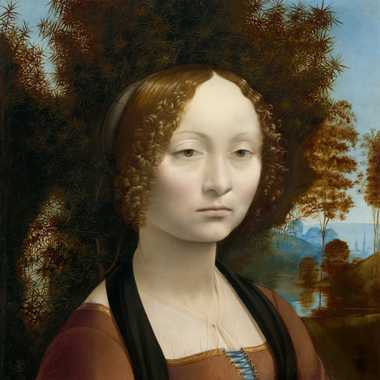 Leonardo Da Vinci painted ‘Ginevra de’ Benci’ in the 1470s–one of his first experiments with oil paints.