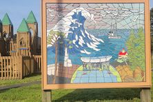 Mosaic in Beachfront Park.