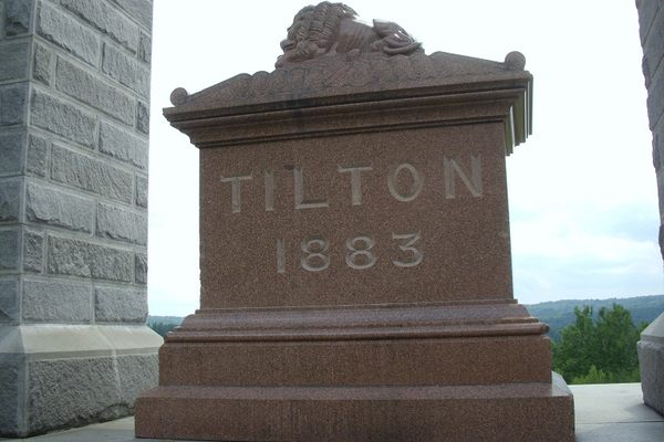 Tomb where the remains of Charles Tilton were supposed to be interred