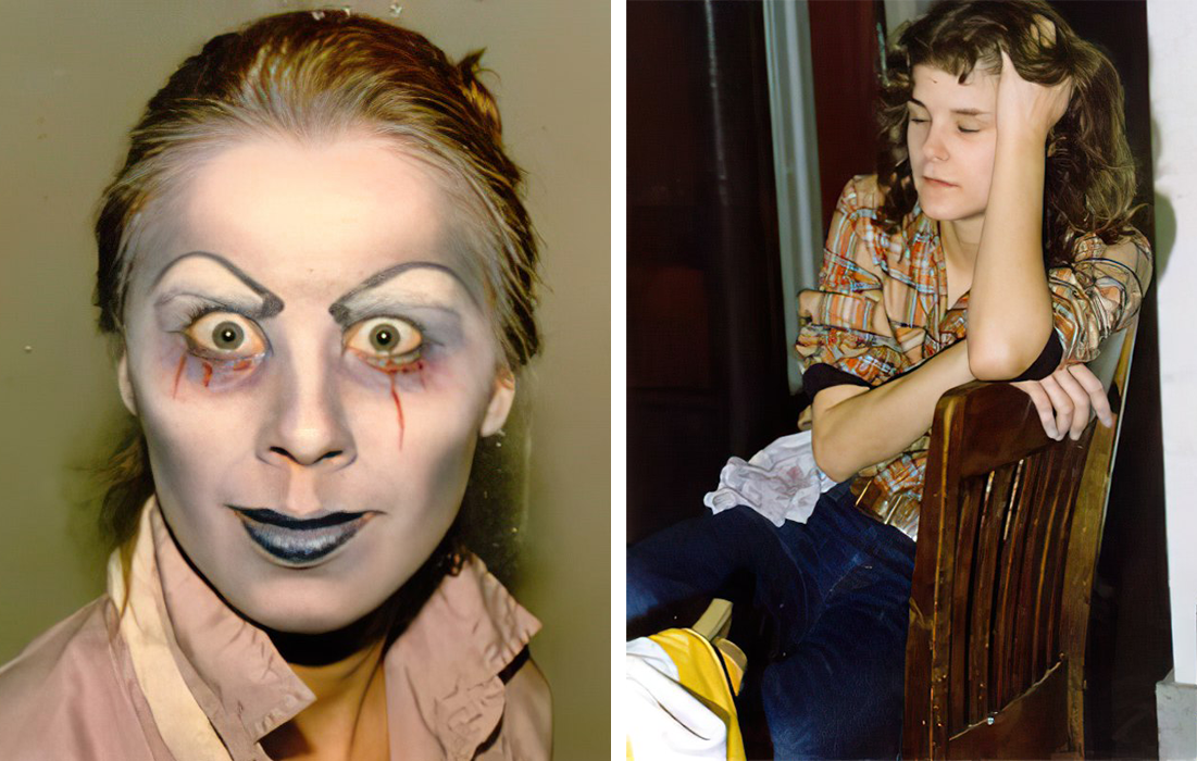 Performer Liz Young (left); Lee Ann Keil was manager of the Haunted Mansion the first year it was open, in 1979 (right)