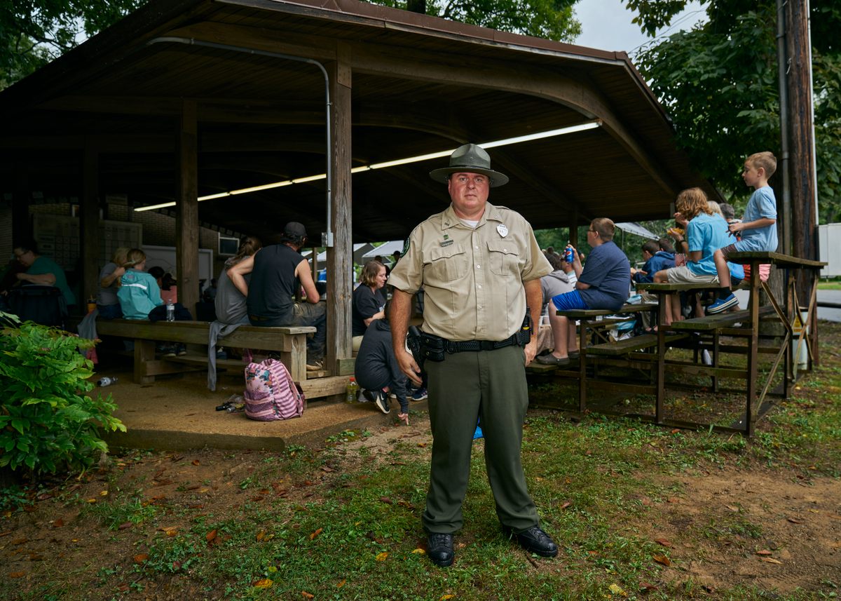 Ranger Shawn Hughes, who grew up near the marble yard, now organizes the National Rolley Hole Marbles Championship.