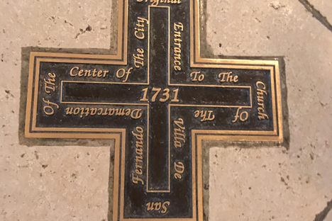 Original city center marker.