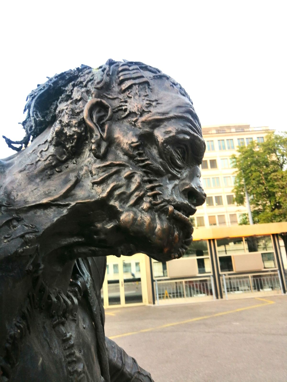Statue of Frankenstein's Monster in Geneva