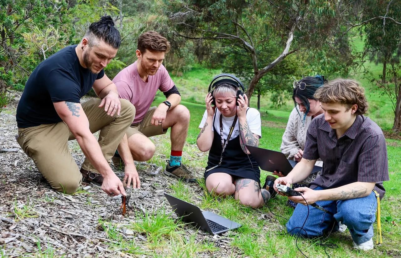 Researchers at Flinders University in Australia use sound to study soil health. 