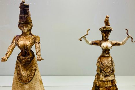 The Minoan Snake Goddess, Heraklion Archaeological Museum
