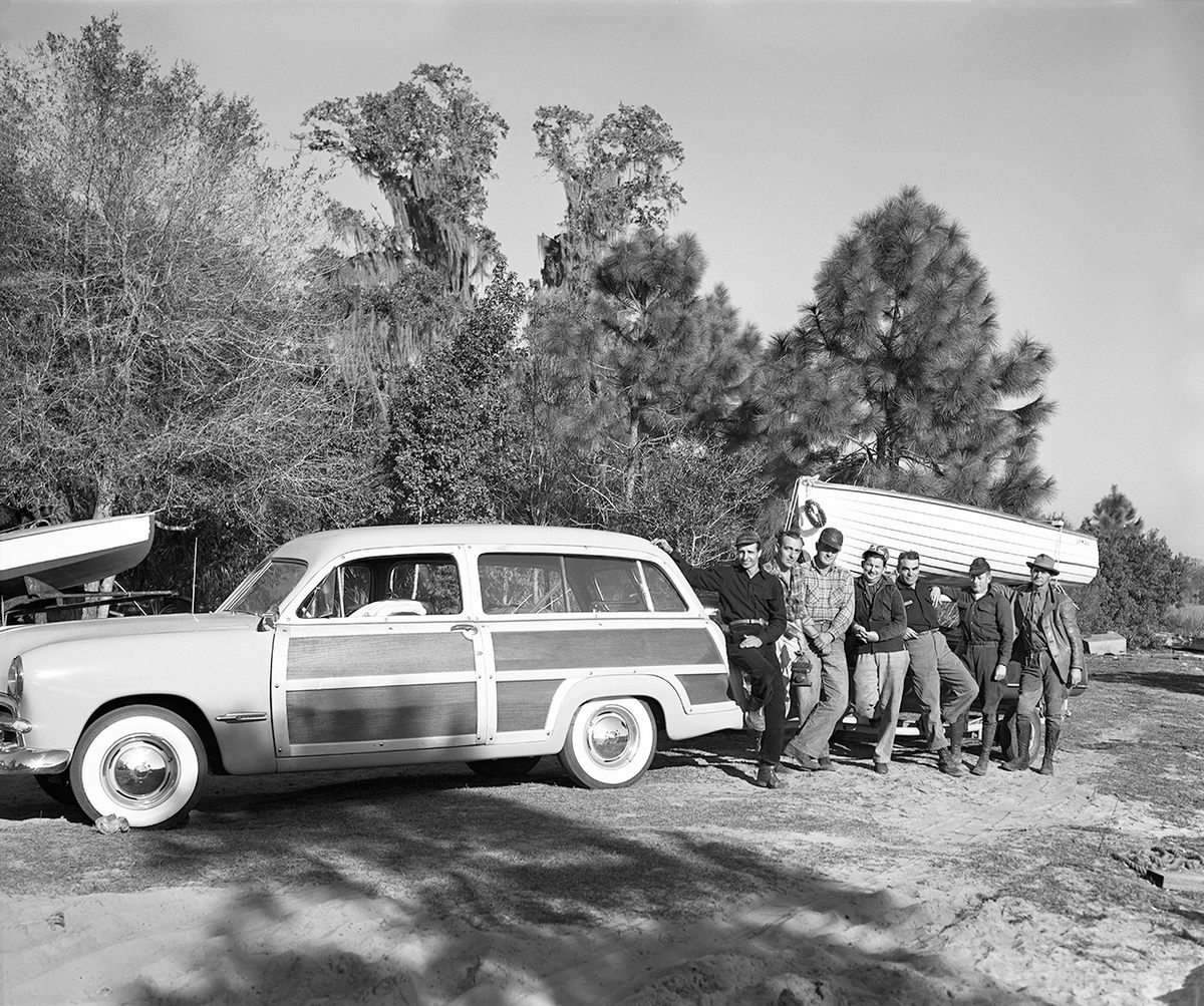 The Beach Boys didn’t enshrine “woodie” station wagons into surf culture for another 15 years, putting these campers in 1949 well ahead of the curve. American car culture exploded in the years after the Tin Can Tourists formed. In fact, a straight line can be drawn from the early days of outrigging Model Ts for comfort and style to the hot-rod subculture of the mid-20th century.