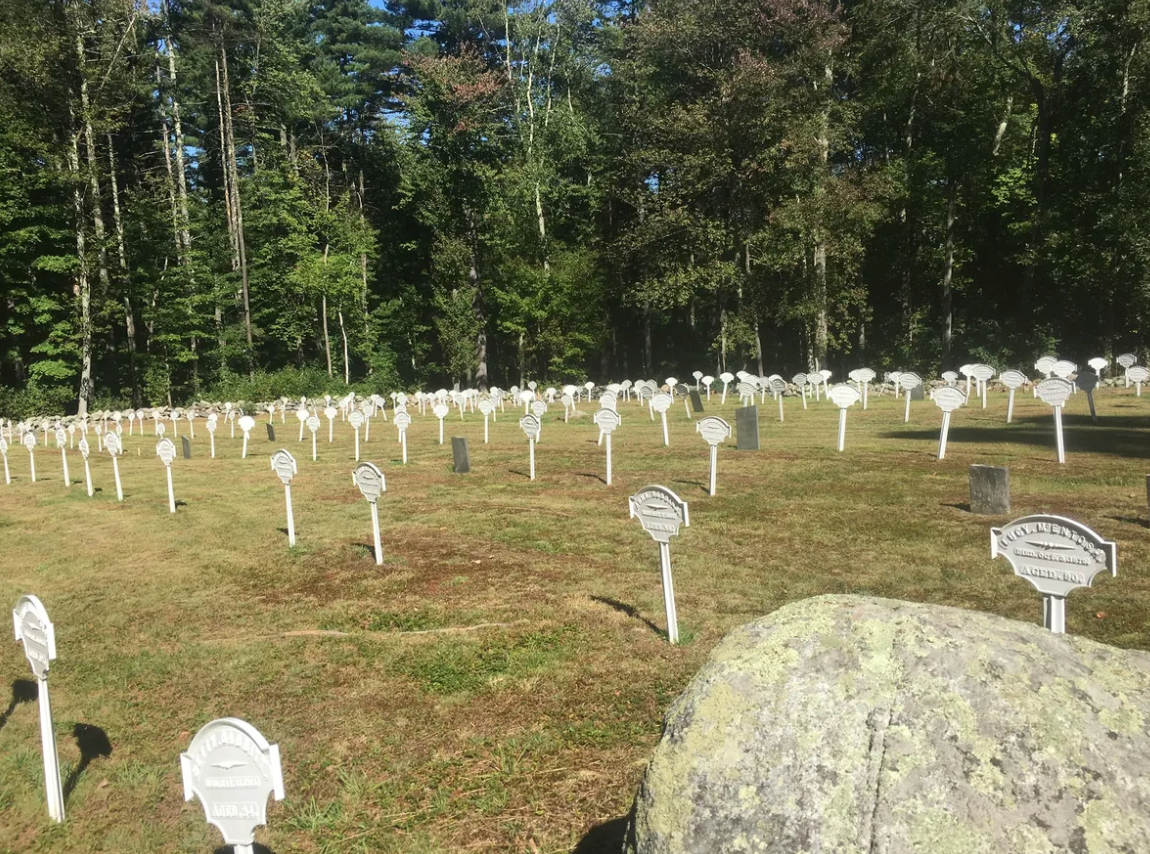 The first Shaker burial here took place in 1792.