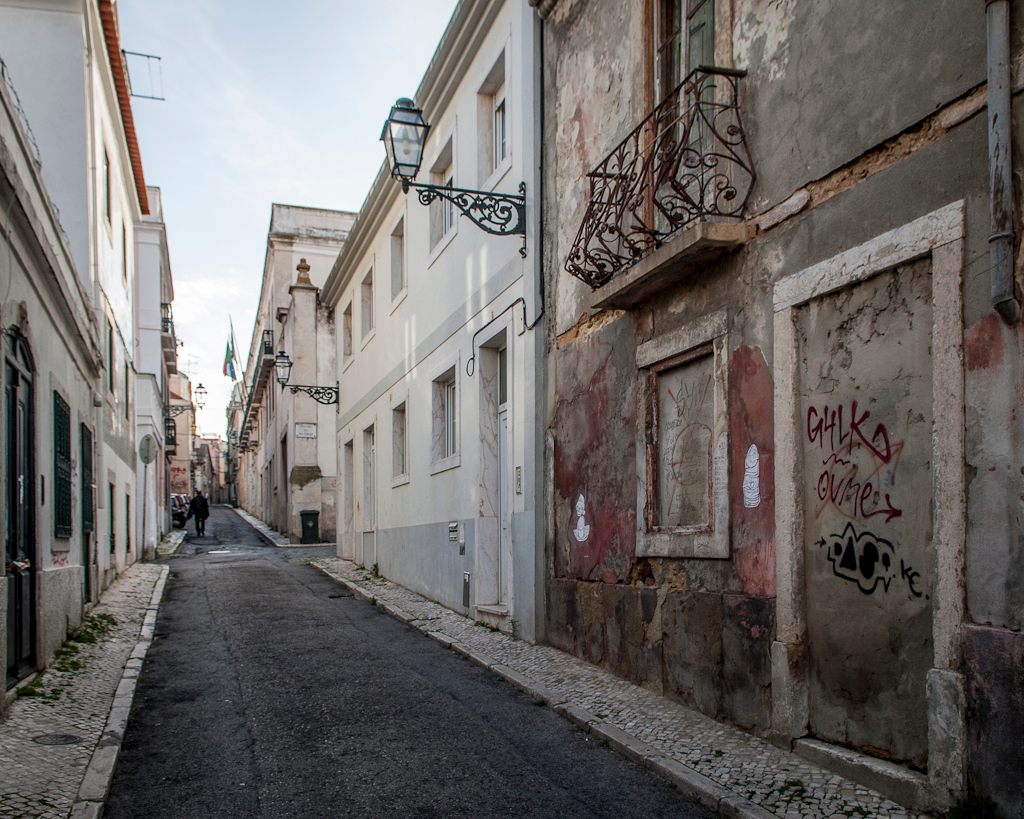 A street in Madragoa, Lisbon.