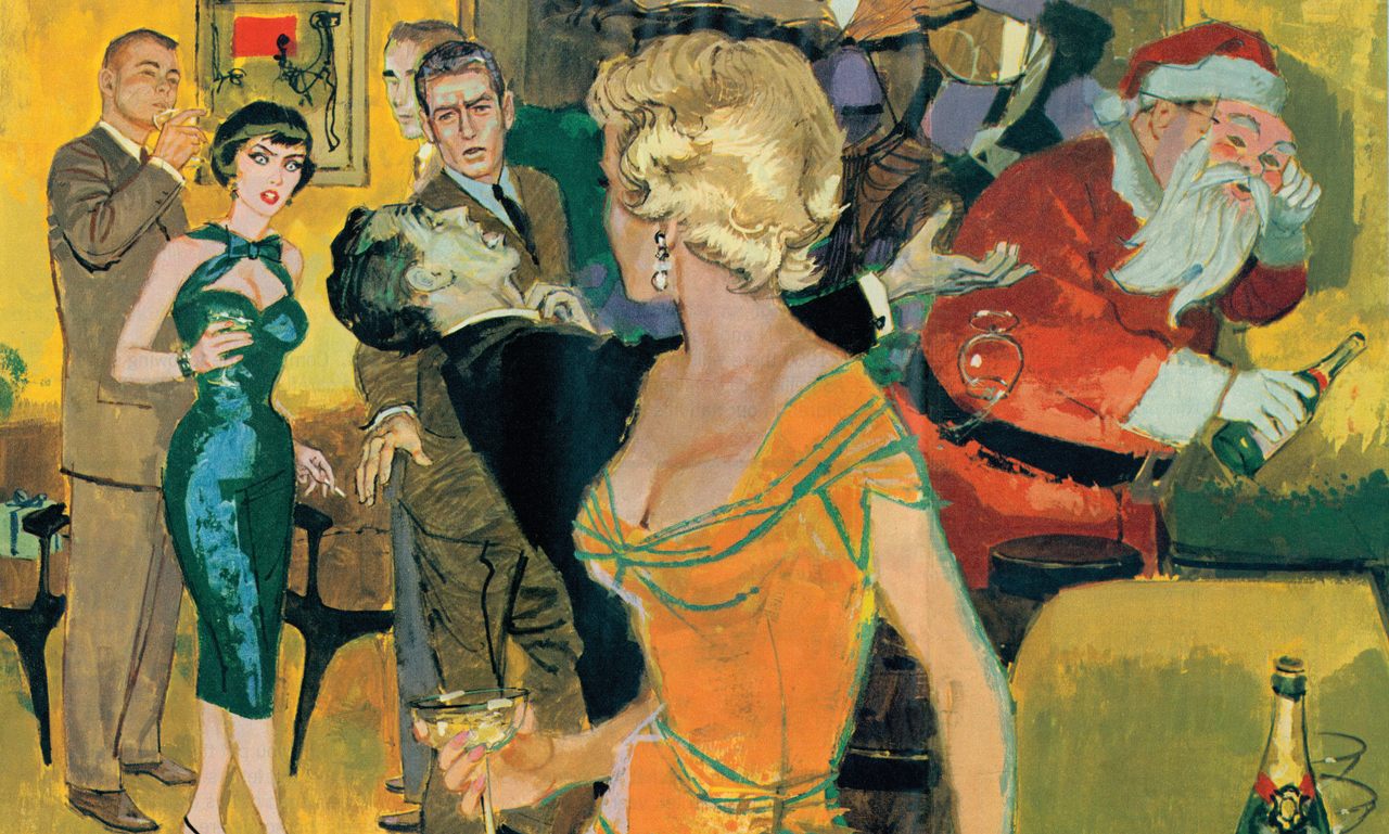 Published in the January 4, 1957, edition of <em>Collier's</em> magazine, "Christmas Party" was a murder mystery novella written by Rex Stout where oddball detective Nero Wolfe has to figure out who killed an esteemed furniture designer.