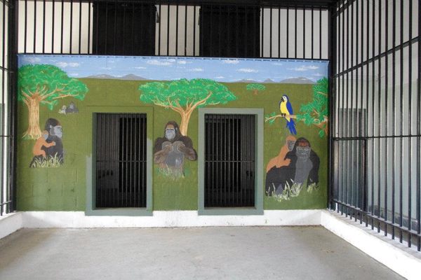 The gorilla house from Benson's Wild Animal Farm